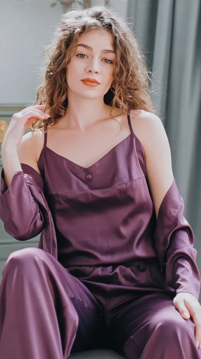 Pyjama Satin Violet
