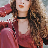 Pyjama Satin Bordeaux